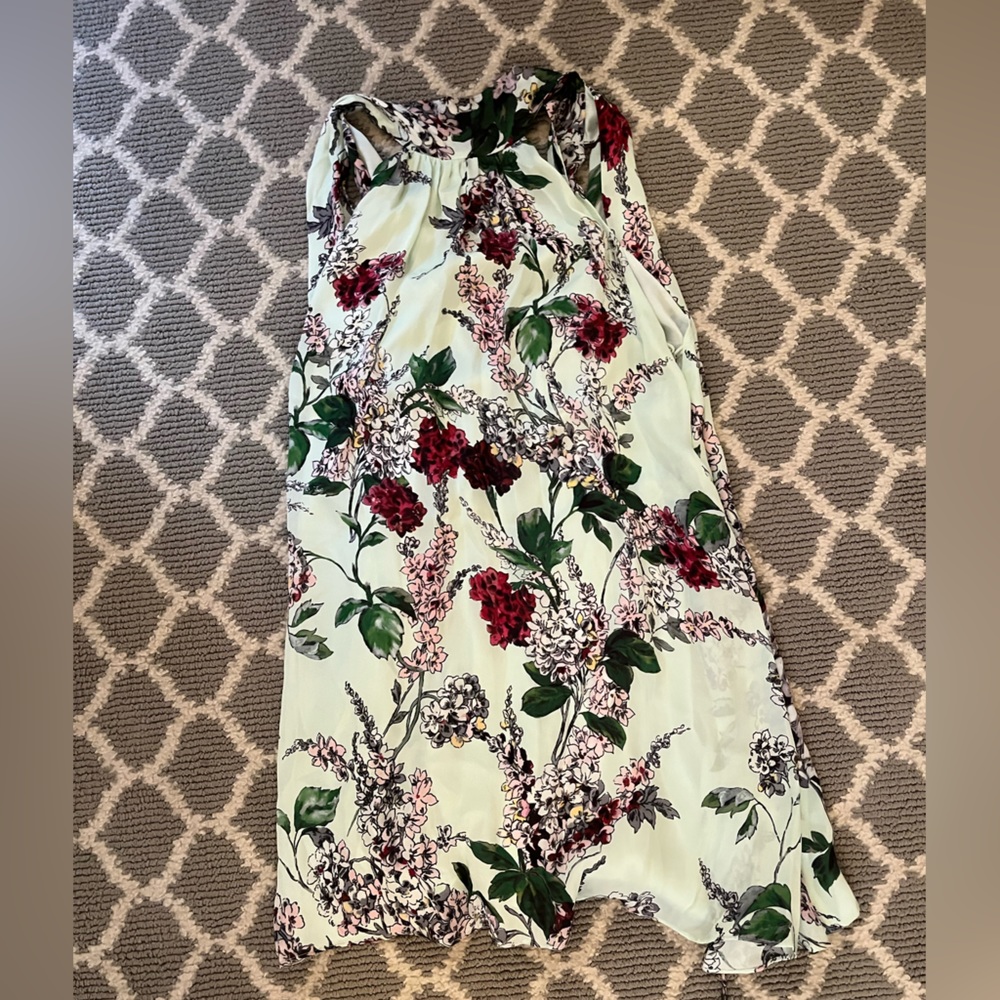 NWT HAUTE HIPPIE Halter neck Floral Shift Dress